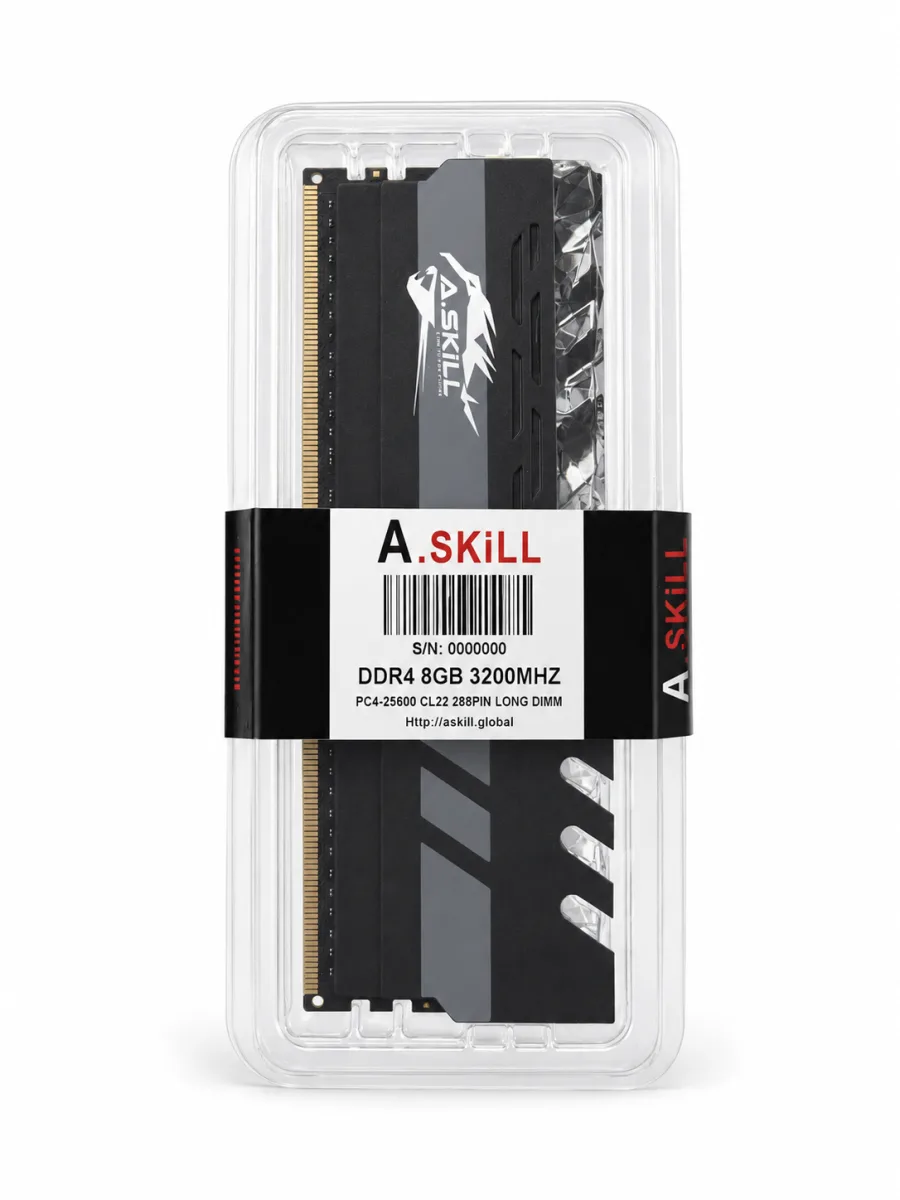 A.SKILL RGB 8GB DDR4 3200MHz HEATSINK HIGH QUALITY DESKTOP RAM