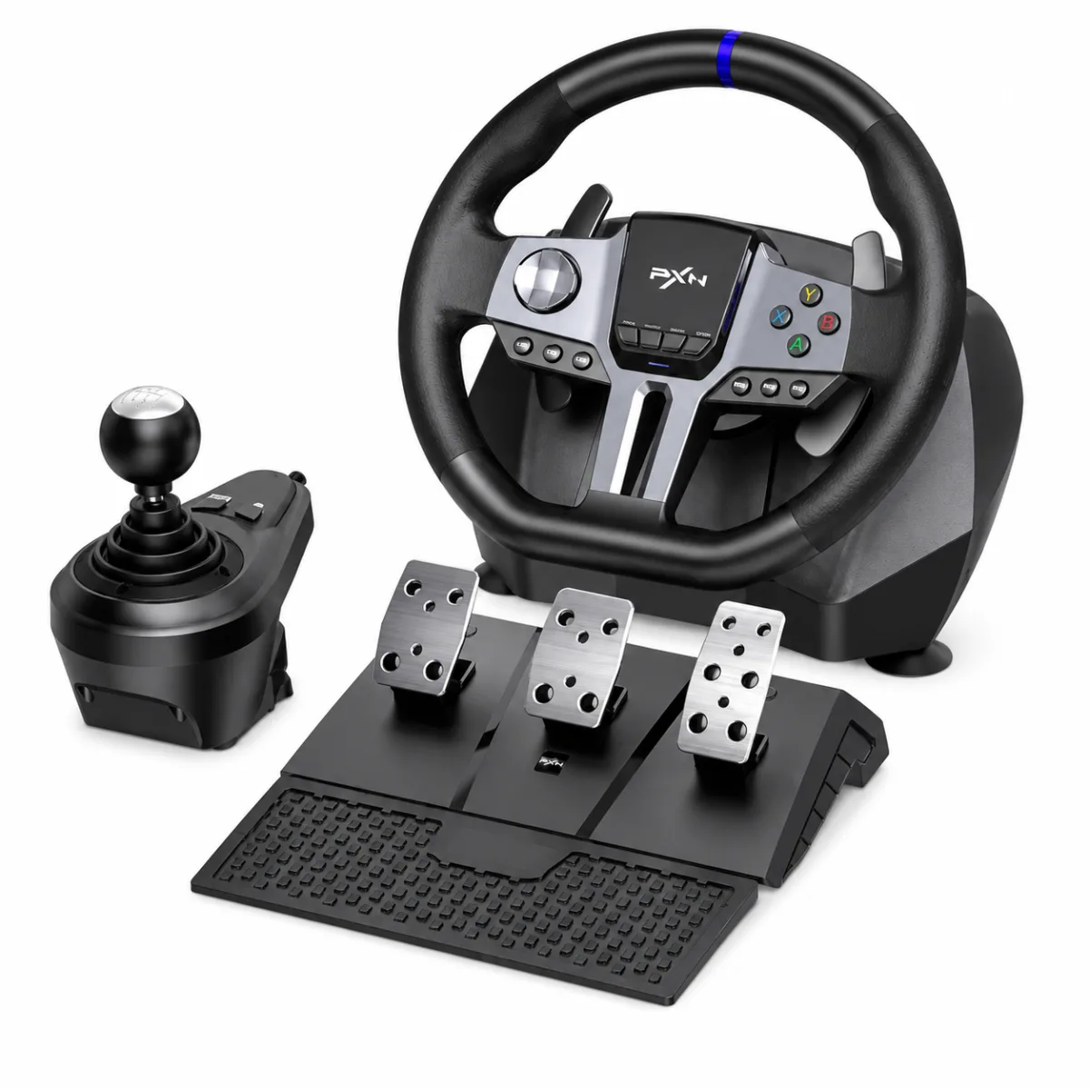 PXN V9 GEN2 ADJUSTABLE ROTATION 270° AND 900° ANGLES GAMING RACING WHEEL WITH SHIFTER & PEDAL