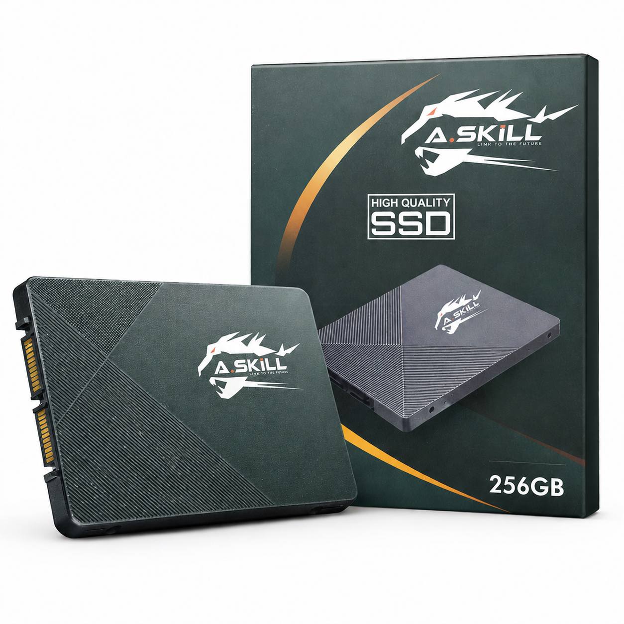 A.SKiLL 256GB 2.5" SATA III HIGH QUALITY SOLID STATE DRIVE