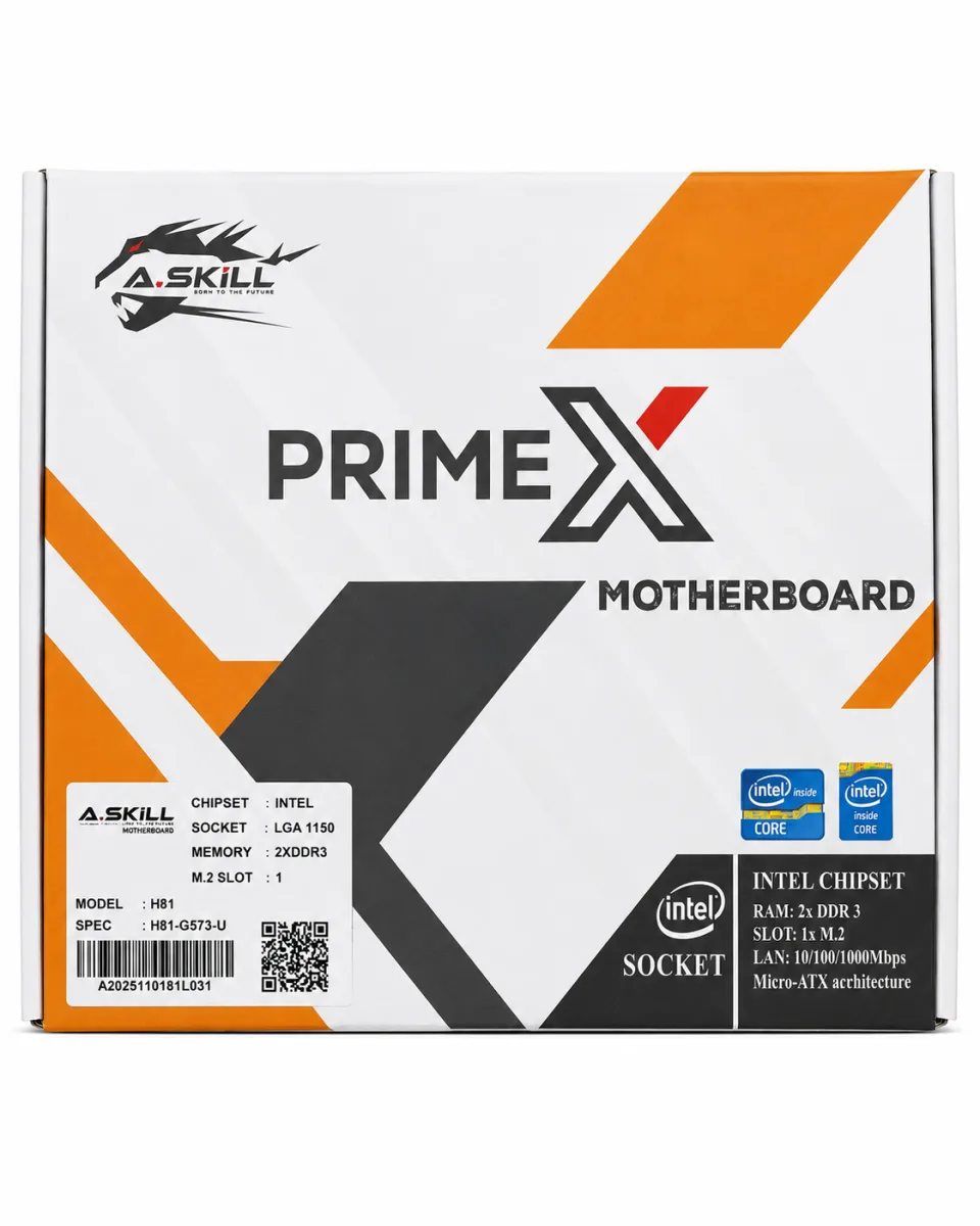 A.SKiLL PRIME X H81M 4TH GEN MICRO ATX MOTHERBOARD