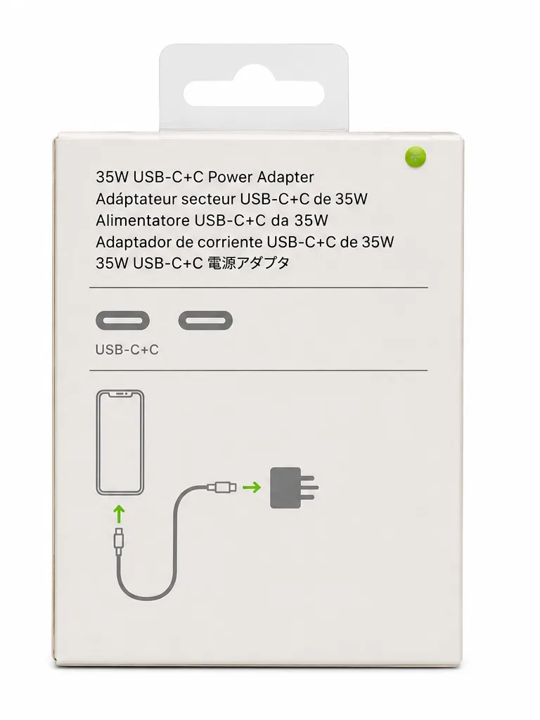 APPLE 35W USB-C 15 PRO MAX MASTER COPY POWER ADAPTER