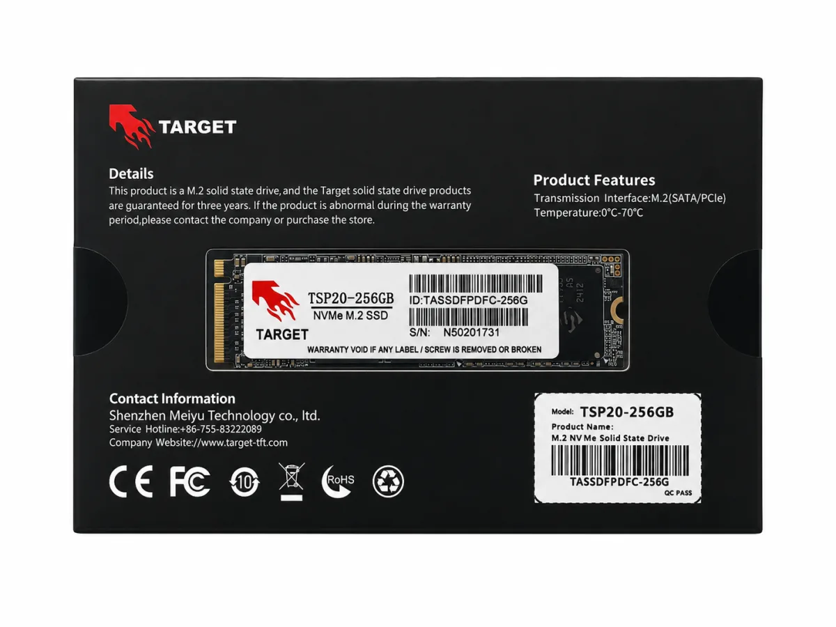 TARGET TSP20 256GB NVMe M.2 SOLID STATE DRIVE
