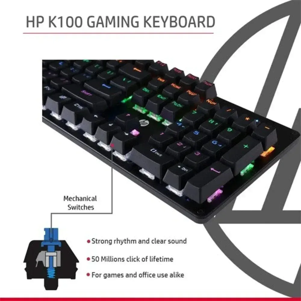 HP GK100F MECHANICAL GAMING KEYBOARD