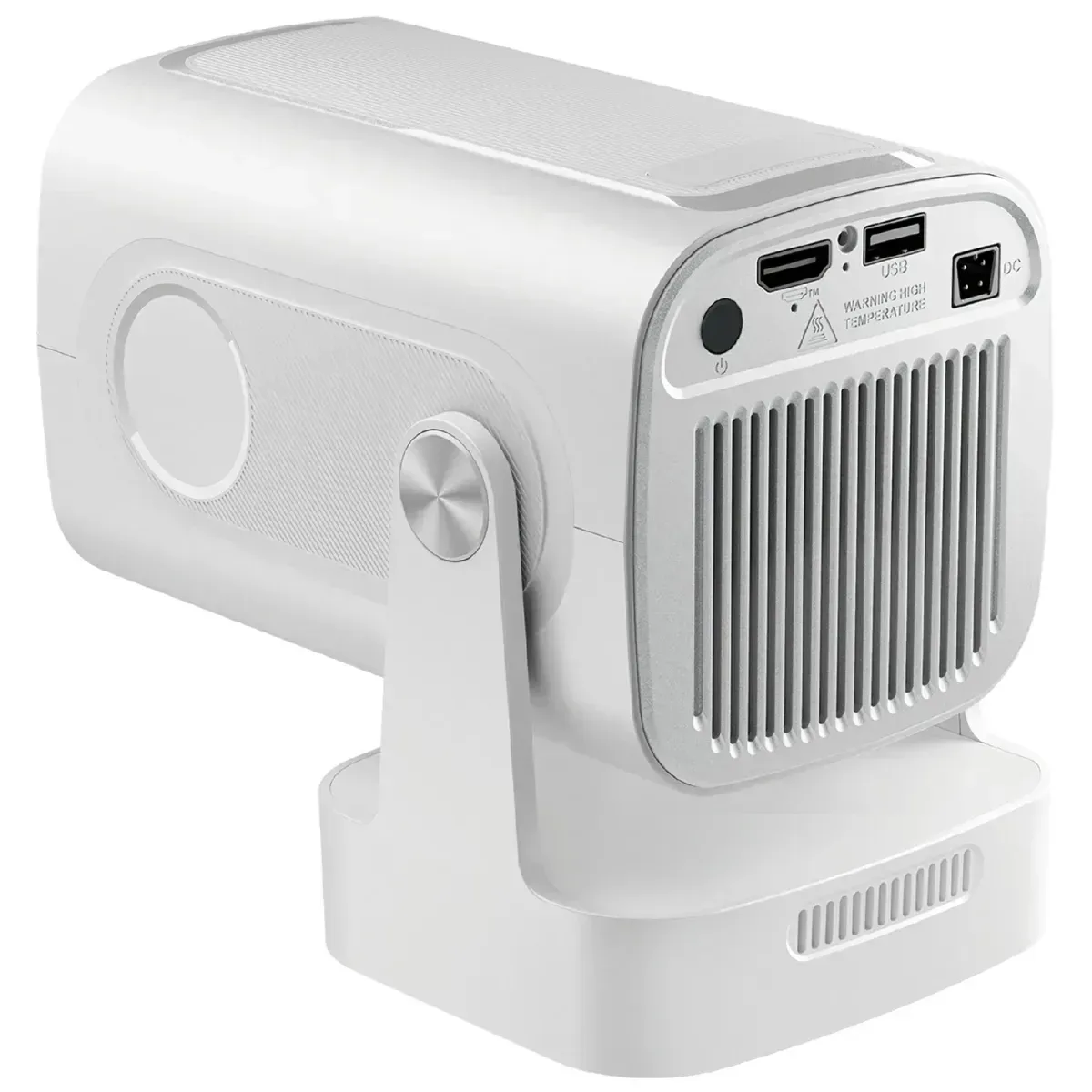 HY260 PRO 4K SUPPORT ANDROID 11 AUTO FOCUS WITH BLUETOOTH VOICE REMOTE PORTABLE PROJECTOR (WHITE)