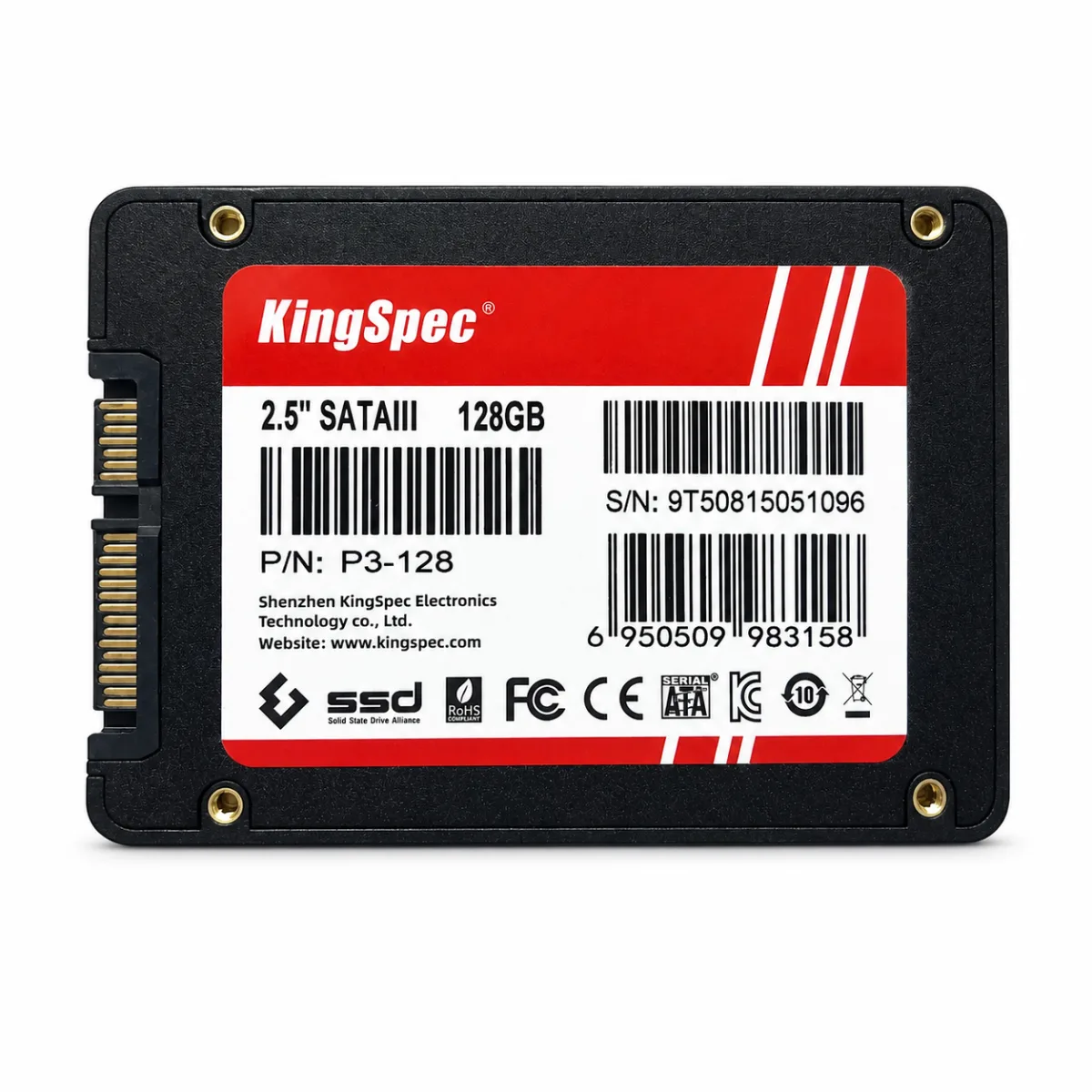 KingSpec 128GB 2.5" SATA III SOLID STATE DRIVE