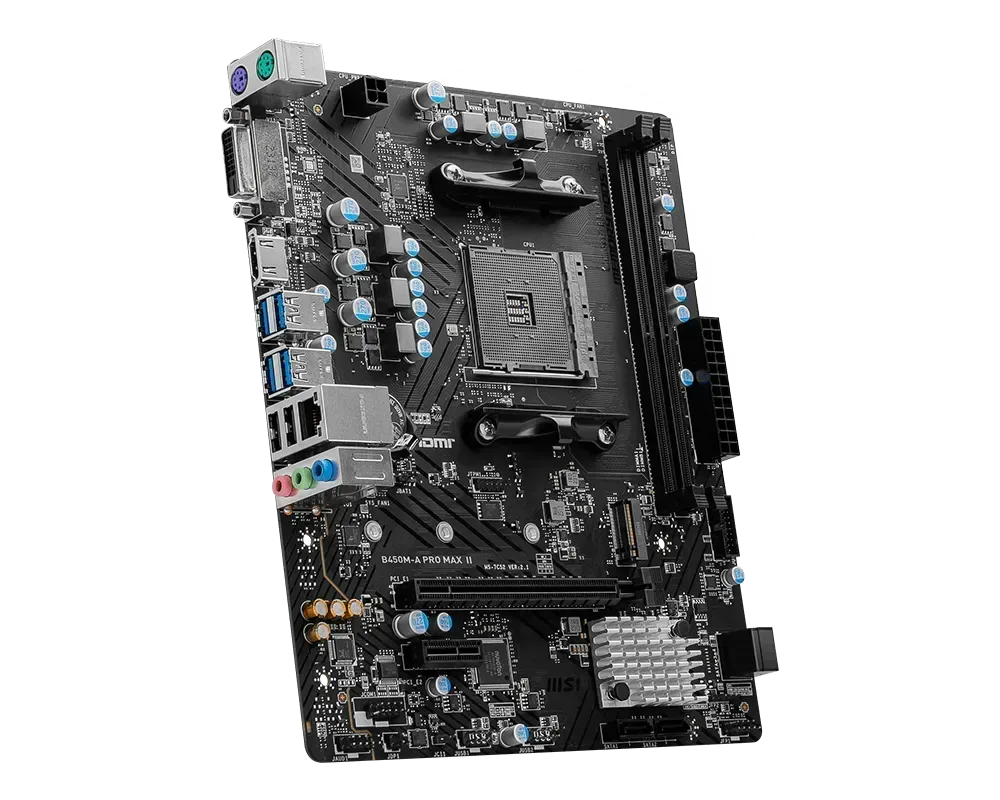 MSI B450M-A PRO MAX II AM4 PRO SERIES AMD SOCKET ATX MOTHERBOARD