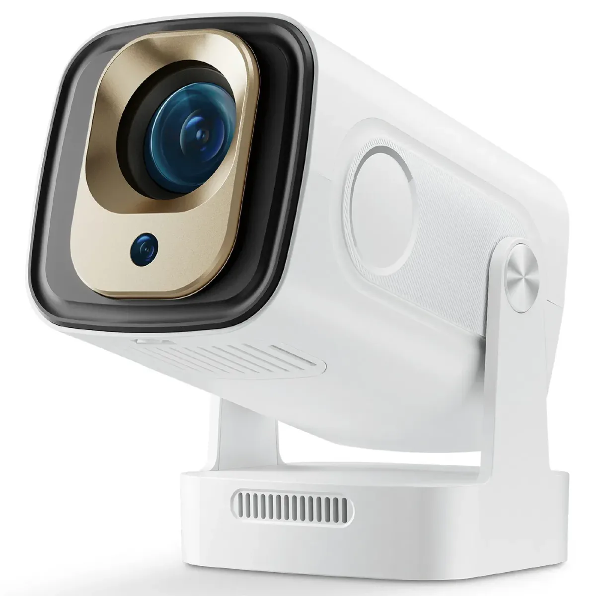 HY260 PRO 4K SUPPORT ANDROID 11 AUTO FOCUS WITH BLUETOOTH VOICE REMOTE PORTABLE PROJECTOR (WHITE)