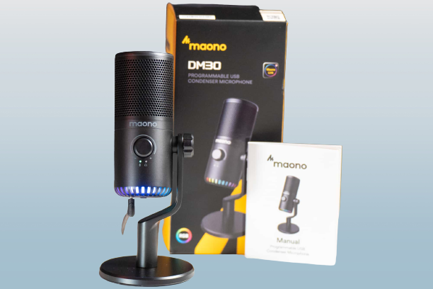 MAONO DM30 PROGRAMMABLE USB CONDENSER MICROPHONE WITH RGB LIGHTING
