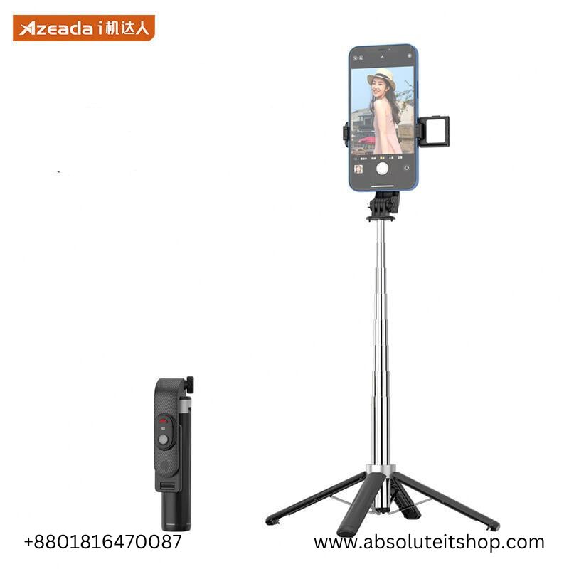 AZEADA PD-P06 QUADRUPOD REMOTE CONTROL MOBILE PHONE SELFIE STICK 1 METER PHOTO B