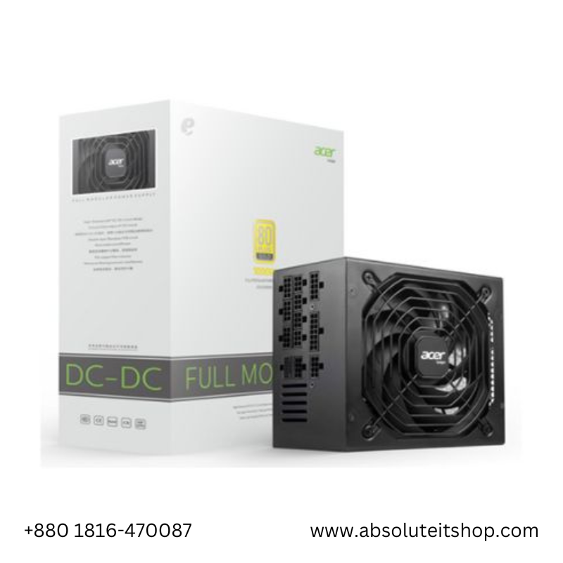 ACER AC1000 BLACK 80 PLUS BRONZE FULL MODULAR POWER SUPPLY