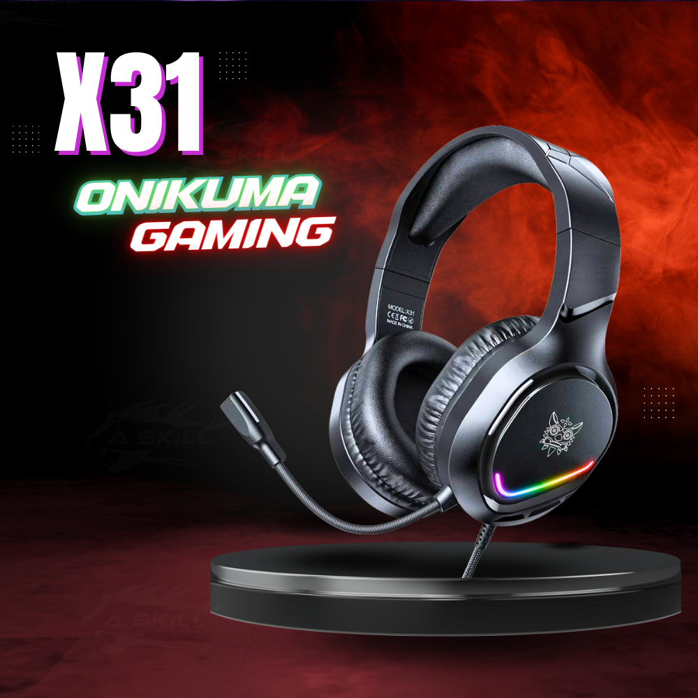 ONIKUMA X31 RGB COLORFUL LIGHT WIRED GAMING HEADSET