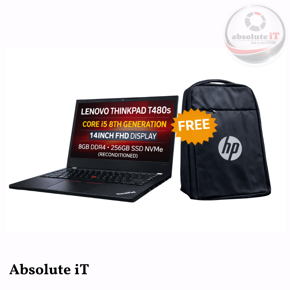 LENOVO THINKPAD T480s CORE i5 8TH GENERATION RECONDITION LAPTOP (RAM-8GB/SSD-256