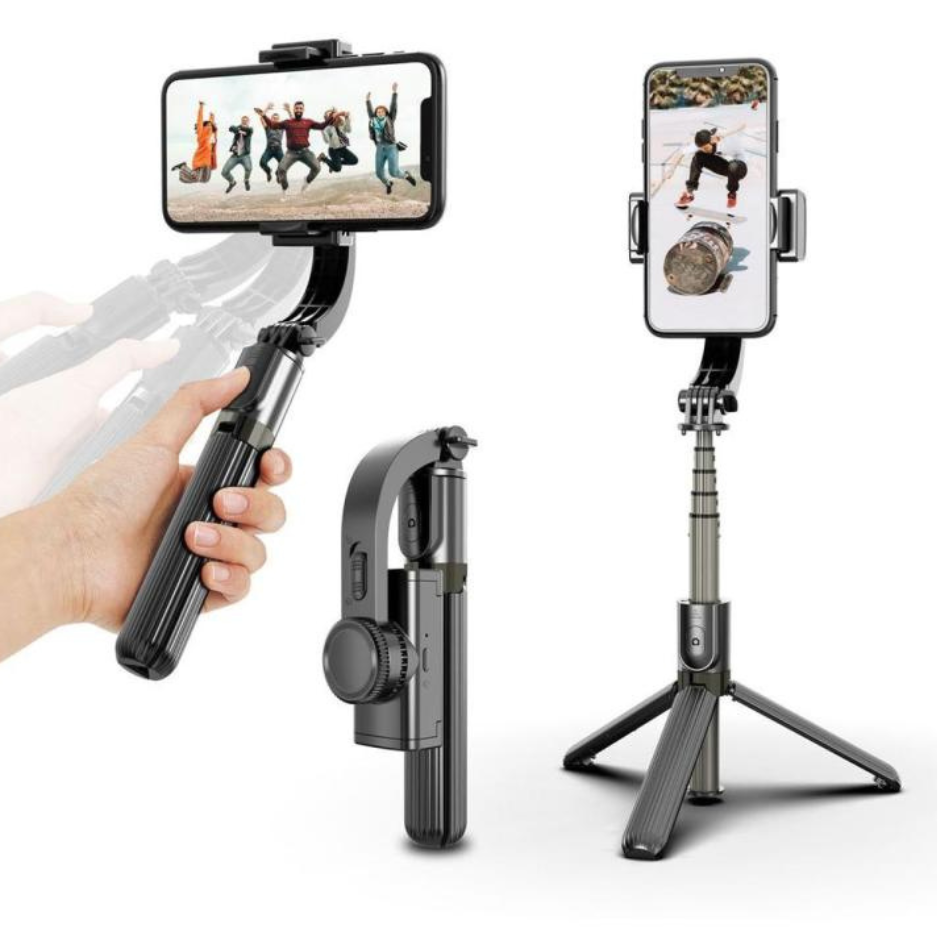 L08 MOBILE PHONE STABILIZER ANTI-SHAKE GIMBAL STABILIZER SELFIE STICK TRIPOD 3 I